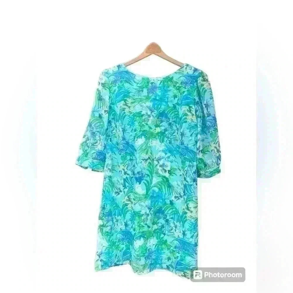 NEW Directions Above the Knee Floral Dress MP